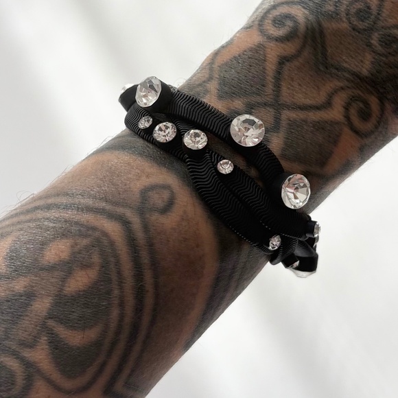 Noir NYC braided metal bracelet - Picture 1 of 5